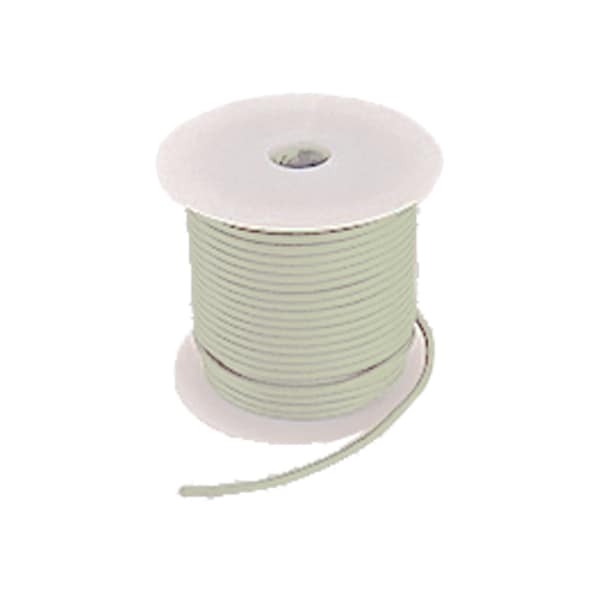 Primary Wire, GPT, 18 AWG, Copper, White, PVC Jacket, Stranded